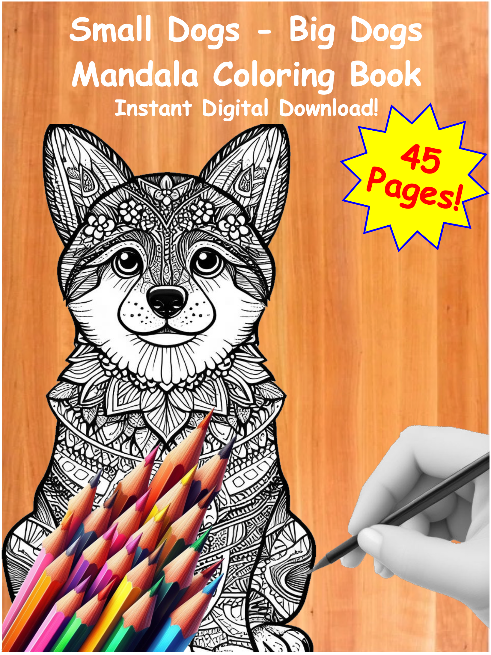 Mandala Coloring Book, Dogs Large And Small, Instant PDF Download – Paper Models, Inc. mandala-coloring-book-dogs-large-and-small-instant-pdf-download-paper-models-inc