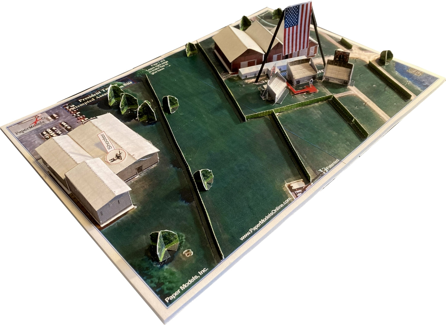 President Donald Trump Attempted Assassination With Water Tower - Paper Model