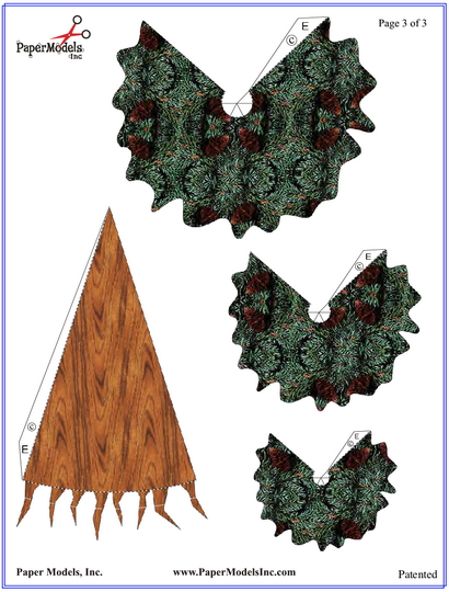 California Mission Diorama Trees - Free