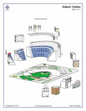 Baseball Stadium - San Diego, CA - Paper Model Kit