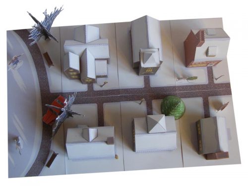 Holiday Christmas Village - Paper Model Project Kit