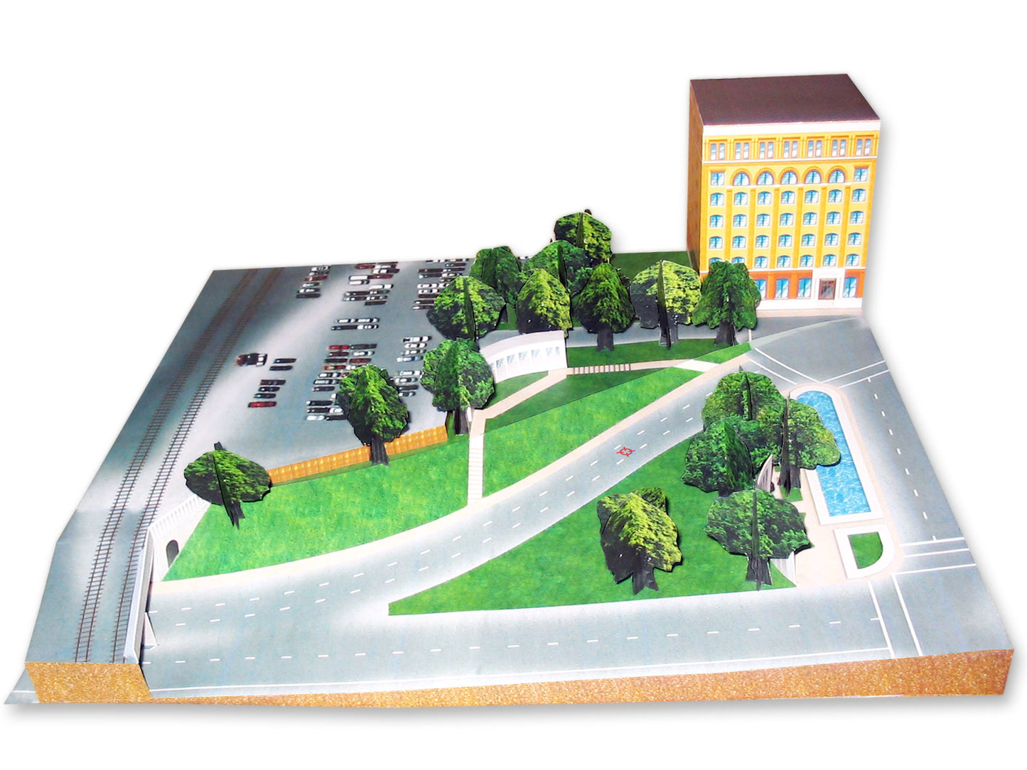 Dealy Plaza - Dallas, TX - President Kennedy Assassination - Paper Model
