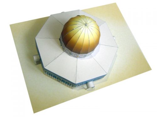 Dome Of The Rock - Temple Mount, Jerusalem - Paper Model Project Kit