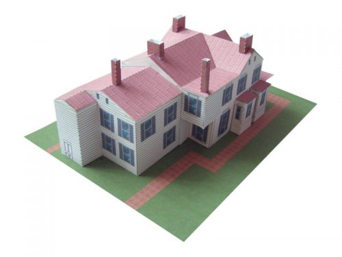 Frederick Douglass Home - Washington, D.C. - Paper Model Project Kit