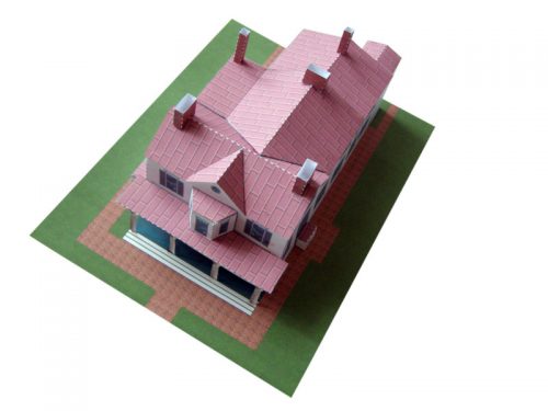 Frederick Douglass Home - Washington, D.C. - Paper Model Project Kit