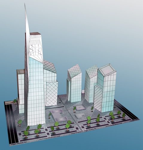 Freedom Tower - New York - Paper Model Project Kit
