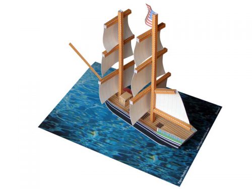 HMS Beaver - Boston Tea Party - Paper Model Project Kit