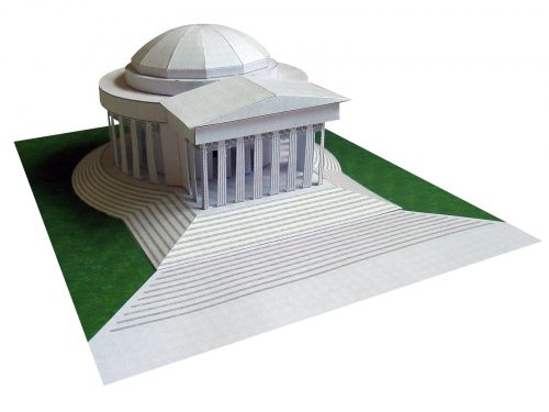 Jefferson Memorial, Washington - Paper Model Project Kit