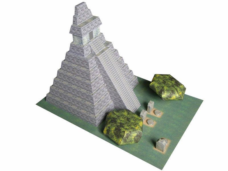 Mayan Temple - Paper Model Project Kit