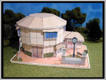 Old Globe Theatre - San Diego - Photorealistic - Paper Model Project Kit