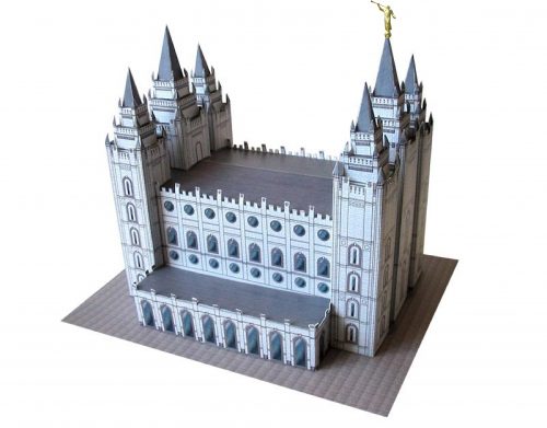 Mormon Temple - Salt Lake - Paper Model Project Kit