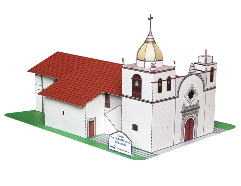 California Mission San Carlos - Paper Model Project Kit – Paper 