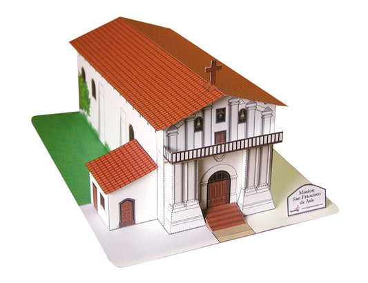 California Mission San Francisco de Asis - Paper Model Project Kit