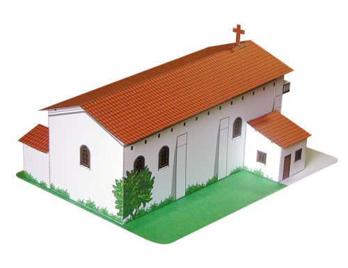 California Mission San Francisco de Asis - Paper Model Project Kit