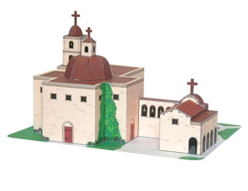 California Mission San Juan Capistrano - Paper Model Project Kit