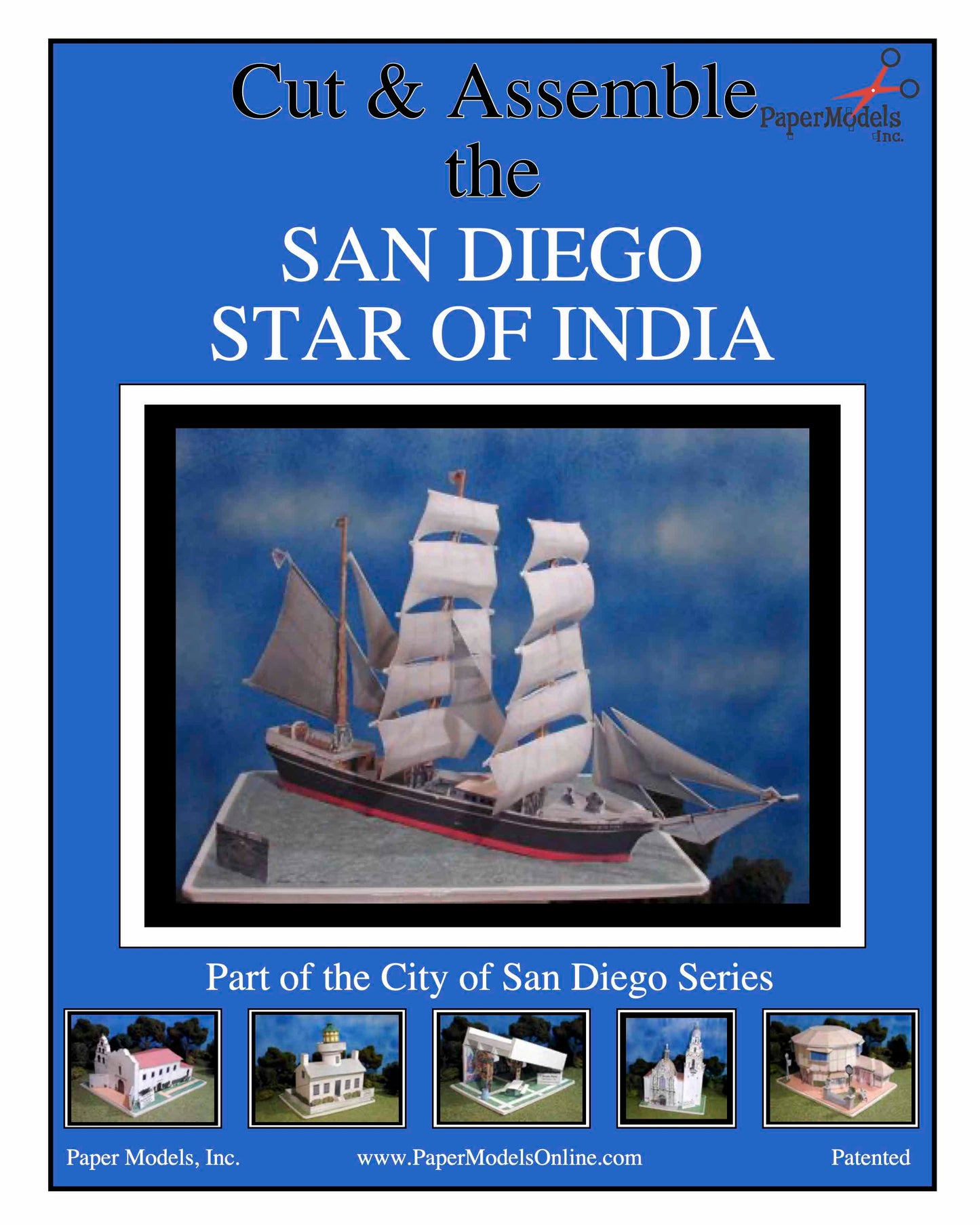 Star Of India - San Diego - Photorealistic - Paper Model Project Kit
