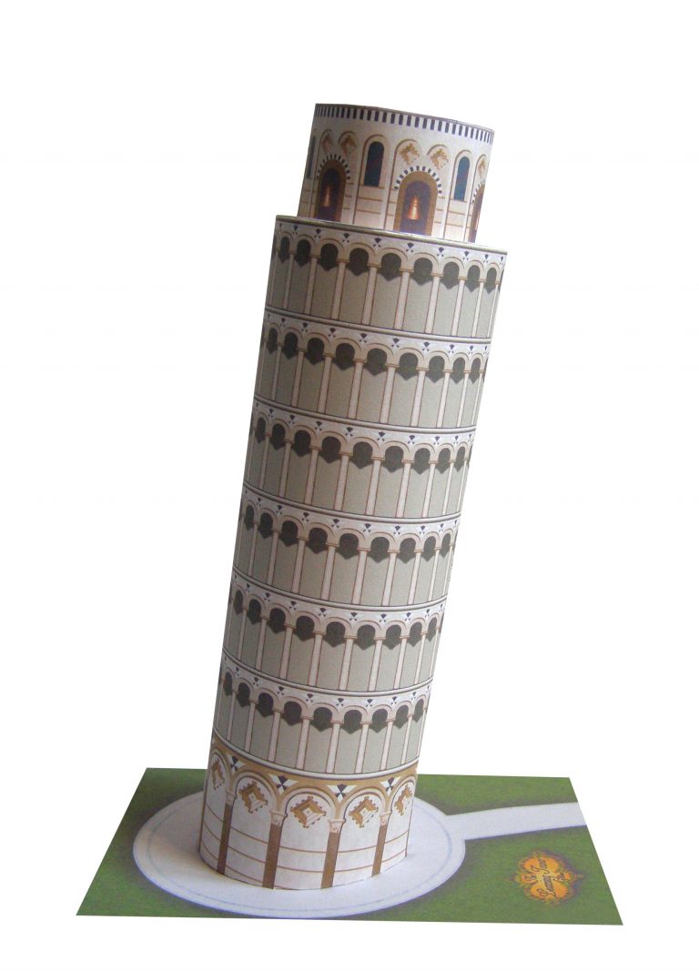 Leaning Tower Of Pisa - Italy - Paper Model Project Kit