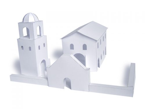 California Mission Trace & Cut (No Kit Mission) - Paper Model Project Kit