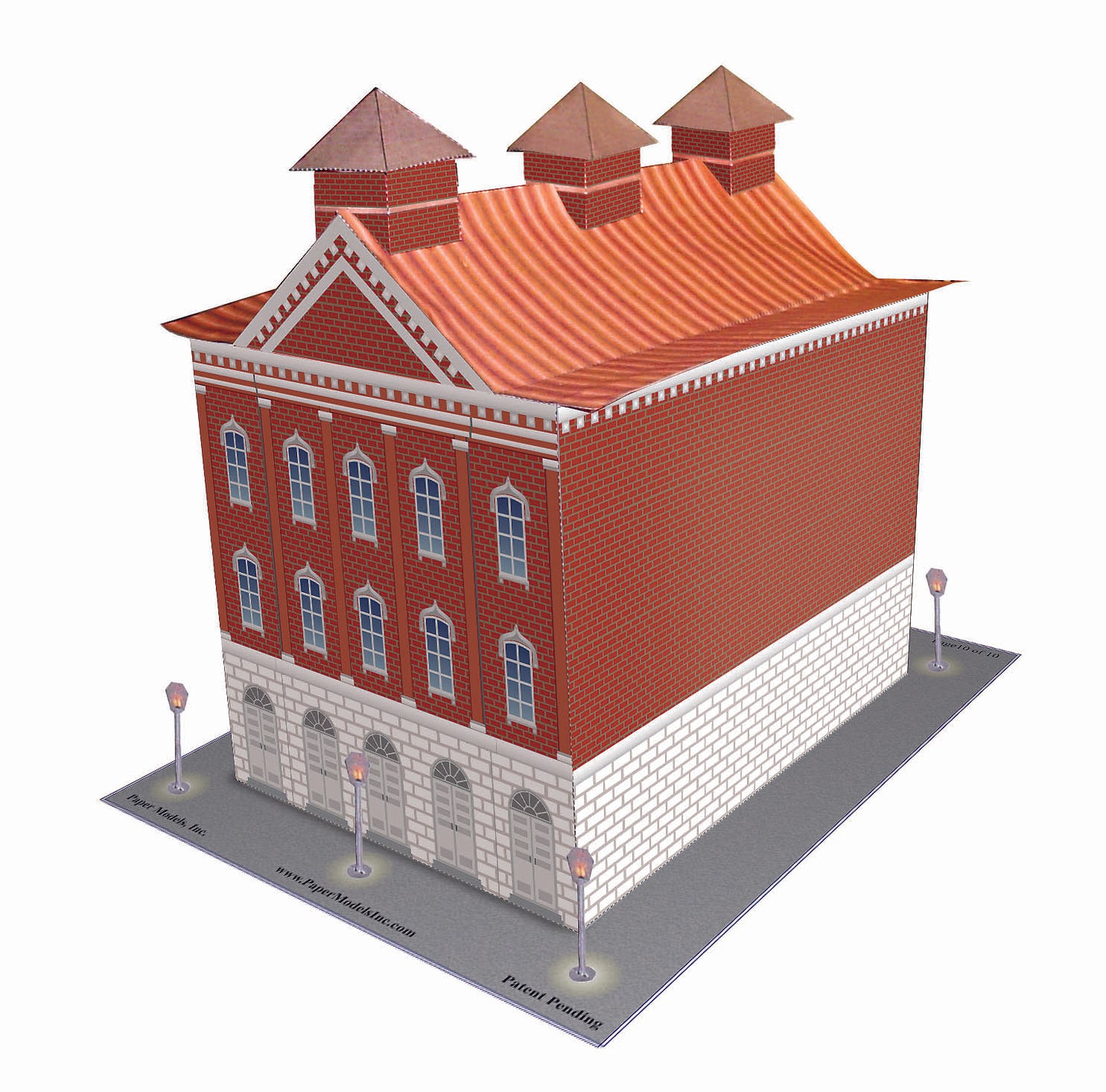Ford's Theatre - Washington, D.C. - Assassination of President Lincoln - Paper Model