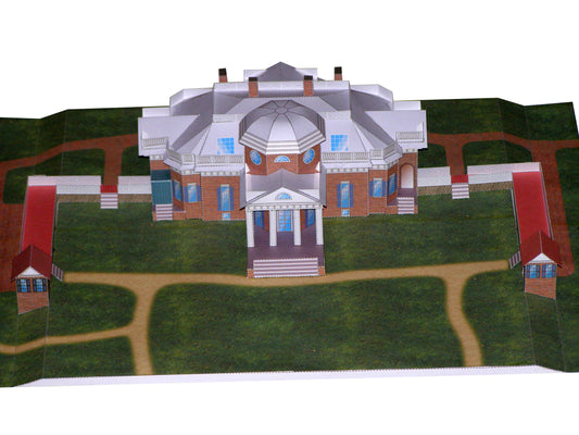 Monticello Professional - Thomas Jefferson's Home - Paper Model Project Kit