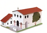 California Mission San Luis Obispo - Paper Model Project Kit