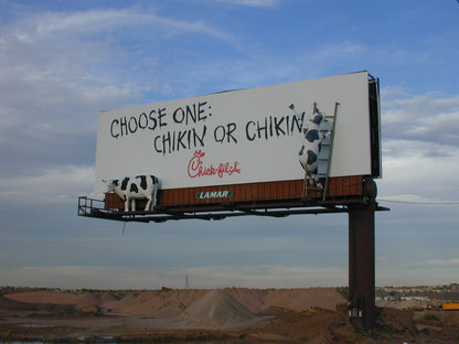 Sale - Chic-Fil-A Cows Billboard - Free