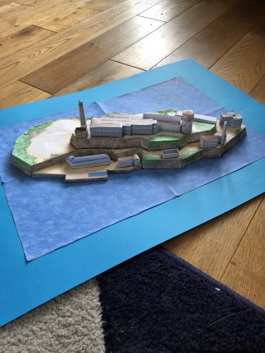 Here is a terrific job that Nikola and her mom Nikkie did on the Alcatraz Prison all the way from Scotland!