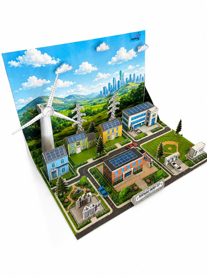 Renewable Energy City Paper Model Kit - Series
