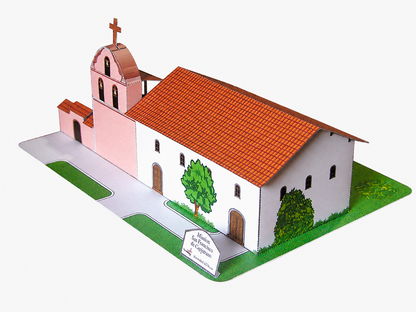 California Mission La Purisima - Paper Model Project Kit