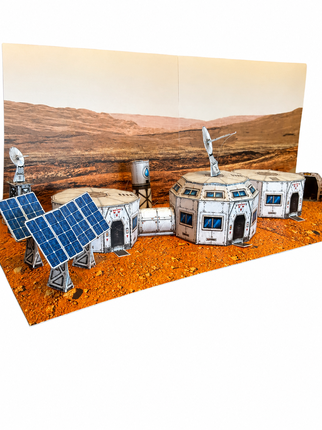 Mars Colony One Paper Model Kit - STEM School Project