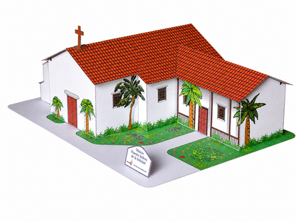 California Mission Nuestra Senora - Paper Model Project Kit