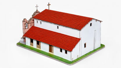California Mission San Antonio - Paper Model Project Kit