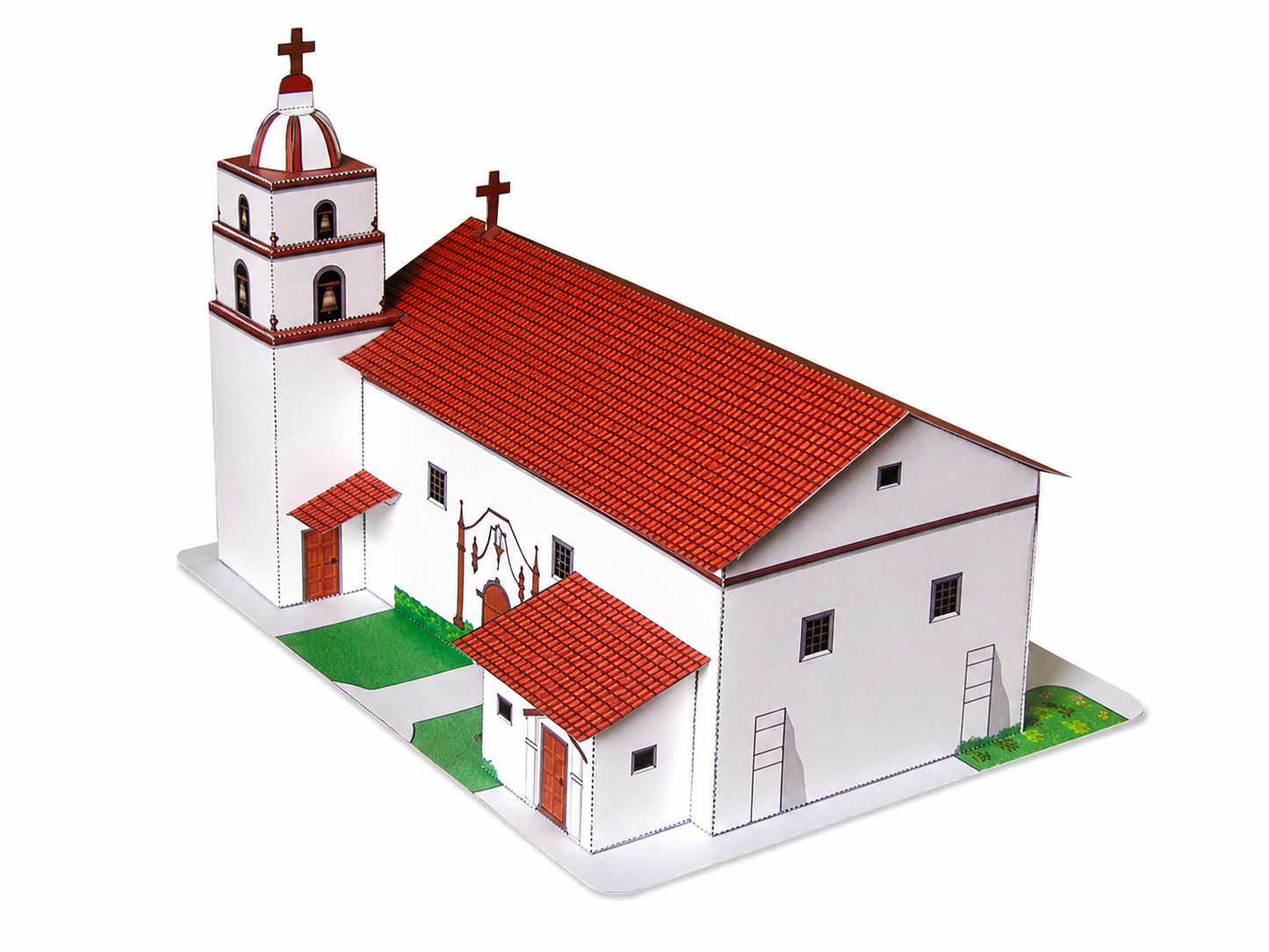 California Mission San Buenaventura - Paper Model Project Kit