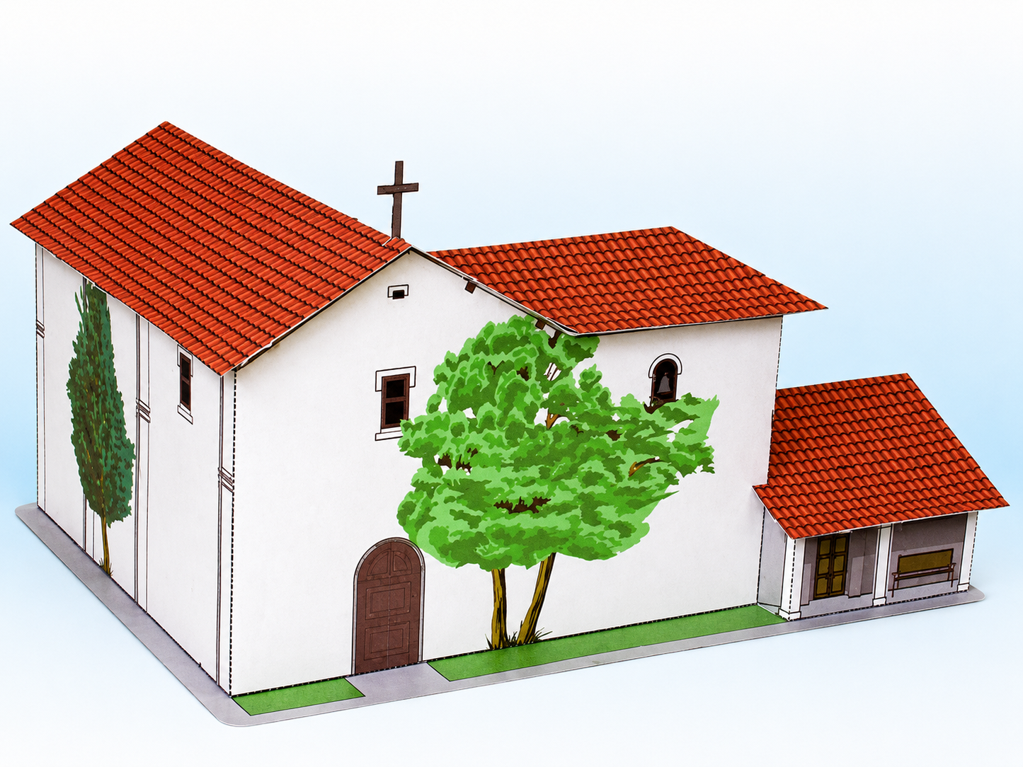California Mission San Fernando Rey - Paper Model Project Kit