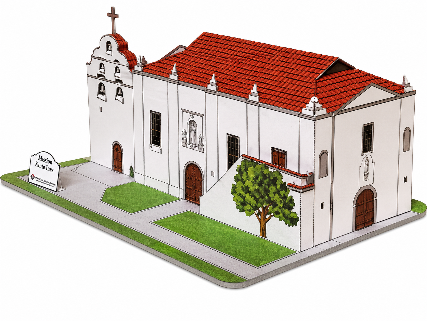 California Mission San Gabriel - Paper Model Project Kit