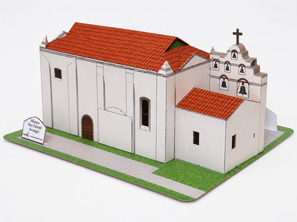 California Mission San Gabriel - Paper Model Project Kit