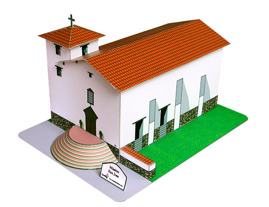 California Mission San Jose - Paper Model Project Kit