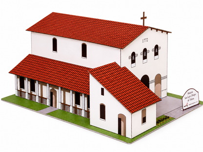 California Mission San Luis Obispo - Paper Model Project Kit