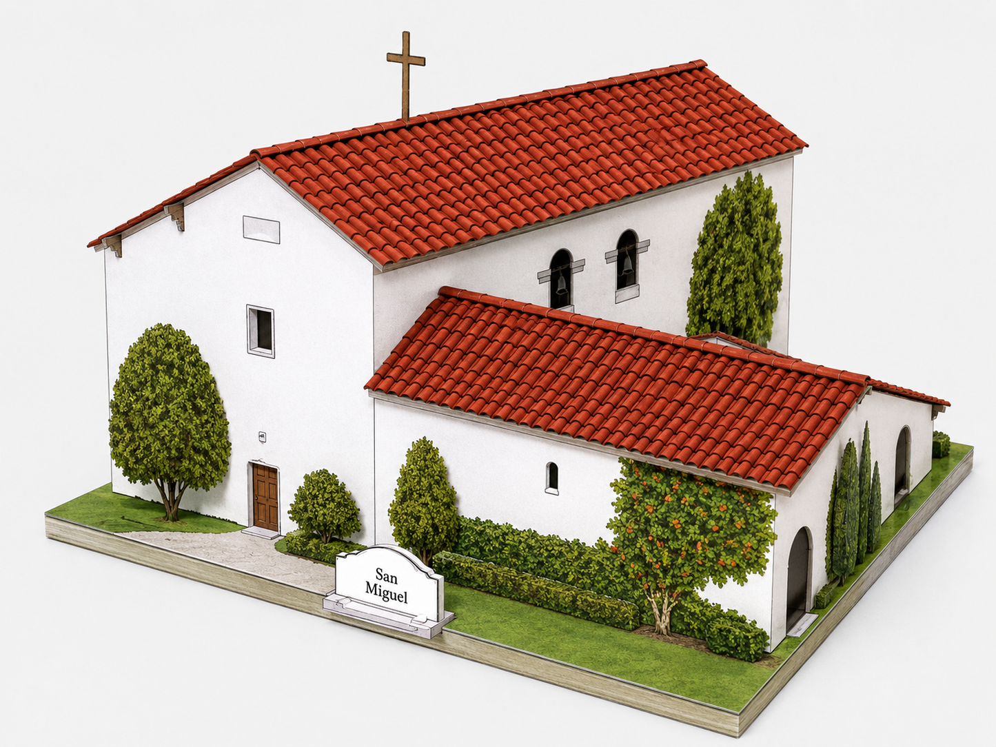 California Mission San Miguel - Paper Model Project Kit