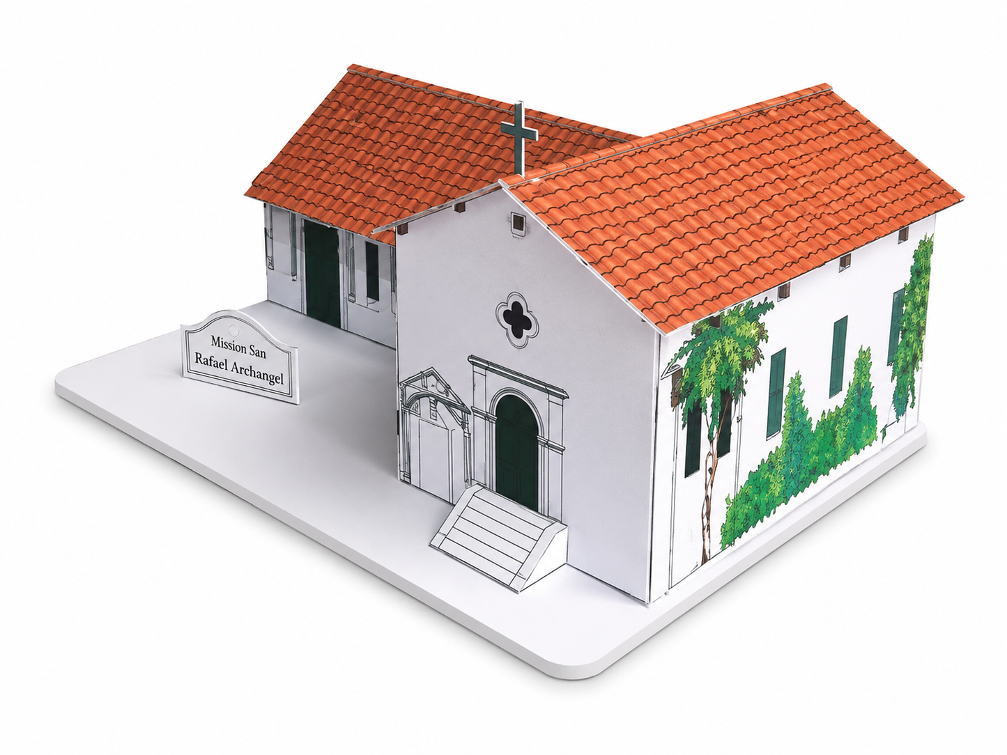 California Mission San Rafael Archangel - Paper Model Project Kit