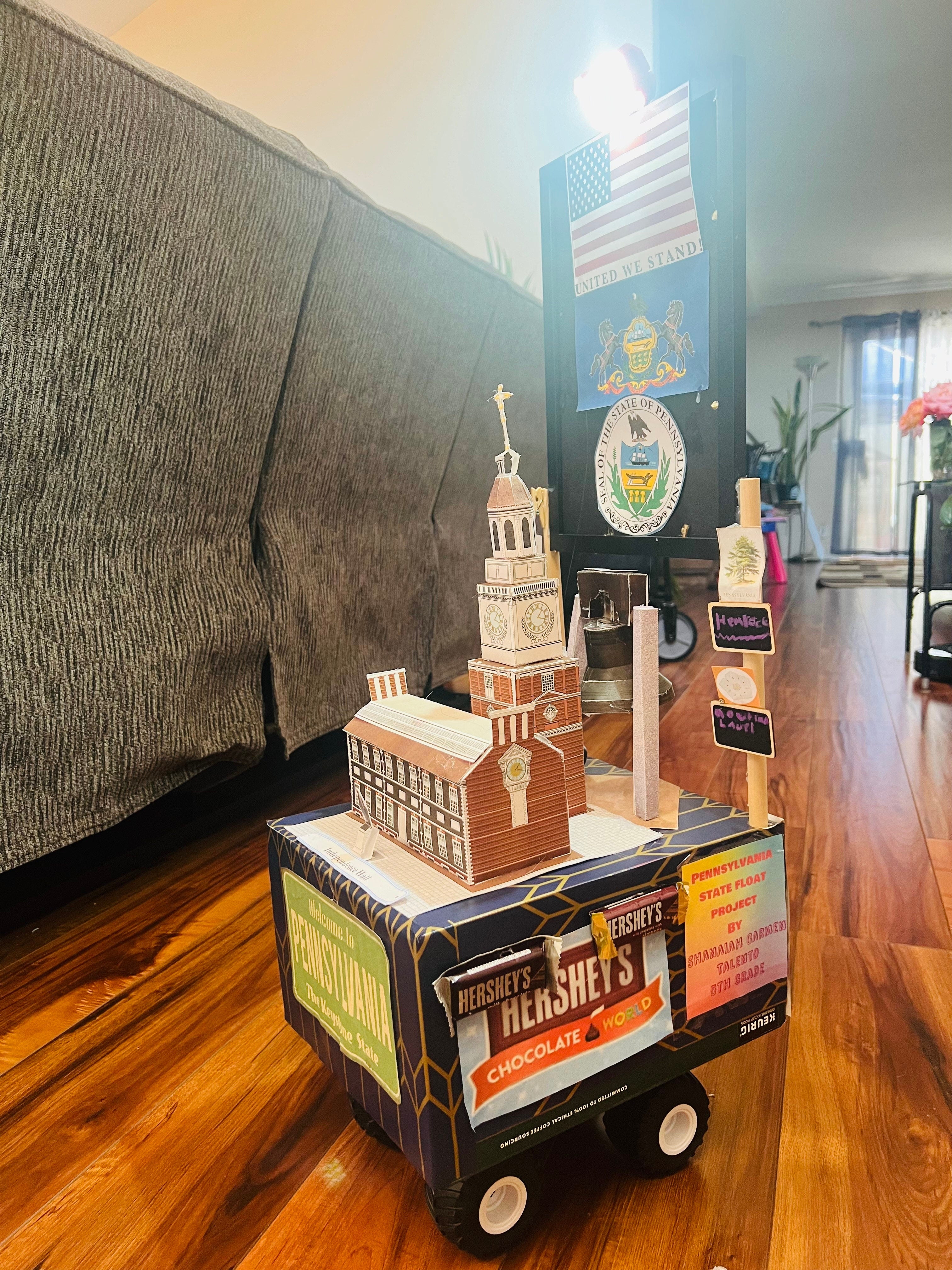 What a great job Shanaiah did on her Independence Hall School Project! WOW! Benjamin Franklin and Thomas Jefferson would be proud!