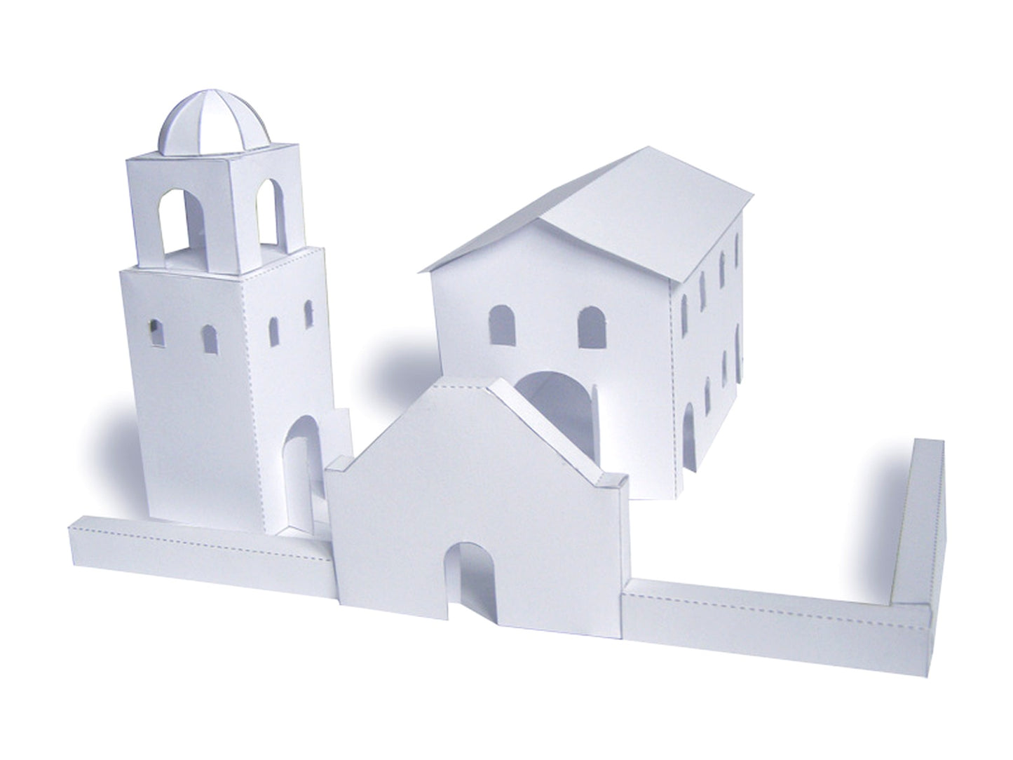 California Mission Trace & Cut (No Kit Mission) - Paper Model Project Kit