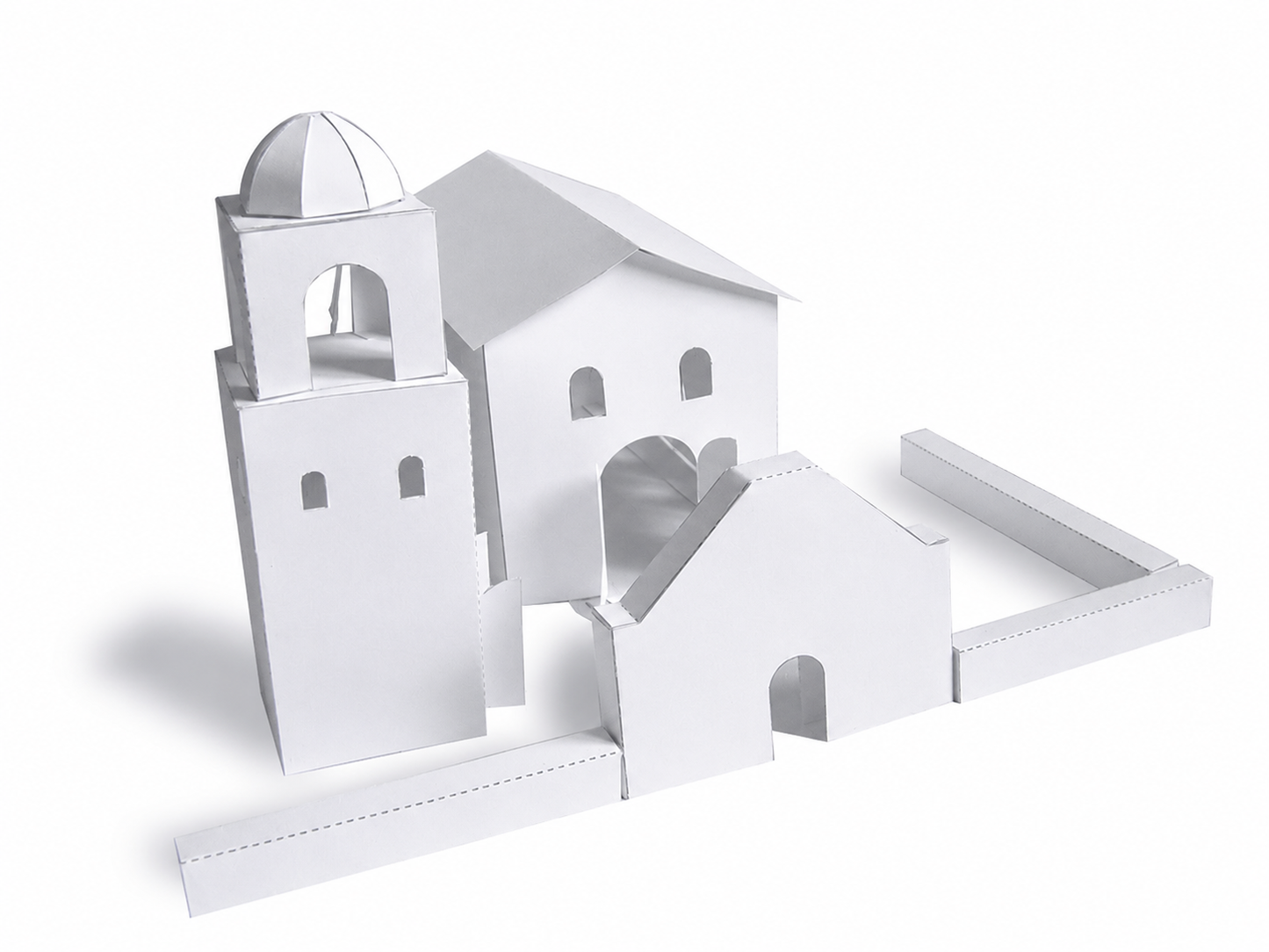 California Mission Trace & Cut (No Kit Mission) - Paper Model Project Kit