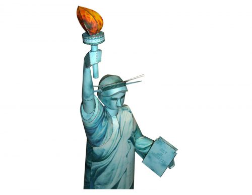 Statue of Liberty - New York Harbor - Paper Model Project Kit