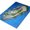 Alcatraz Prison & Island - San Fransisco, CA - Paper Model Kit