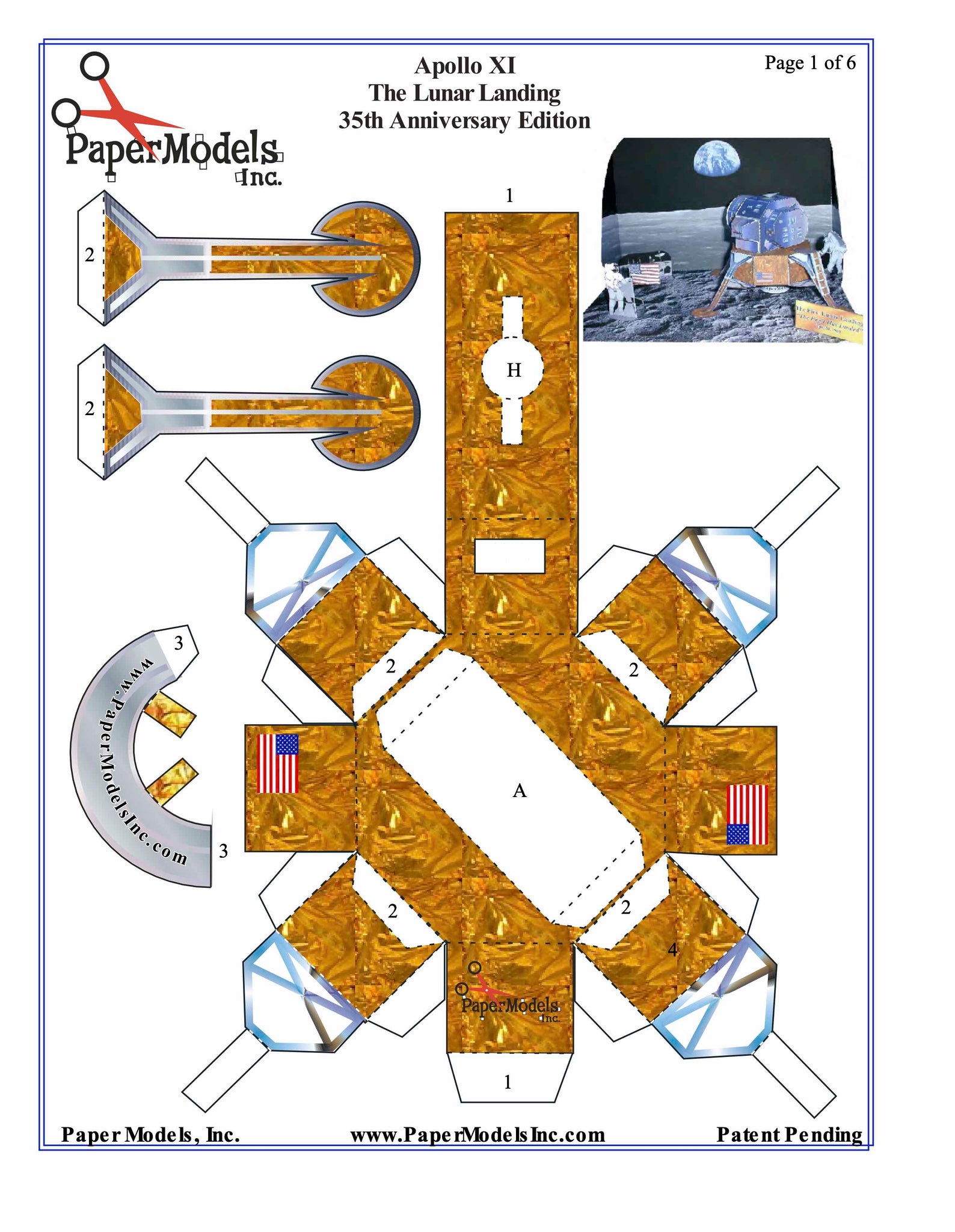 Apollo 11 Papercraft