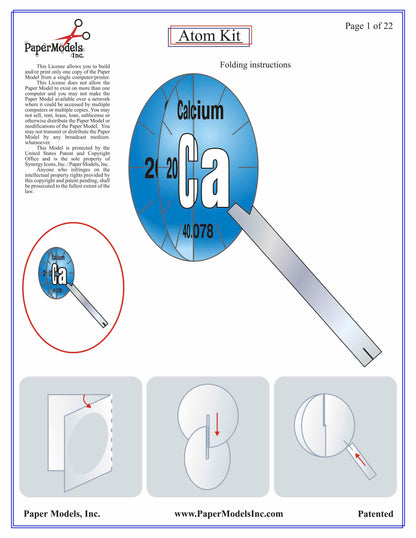 DNA - Build Your Own Double Helix - Paper Model Project Kit