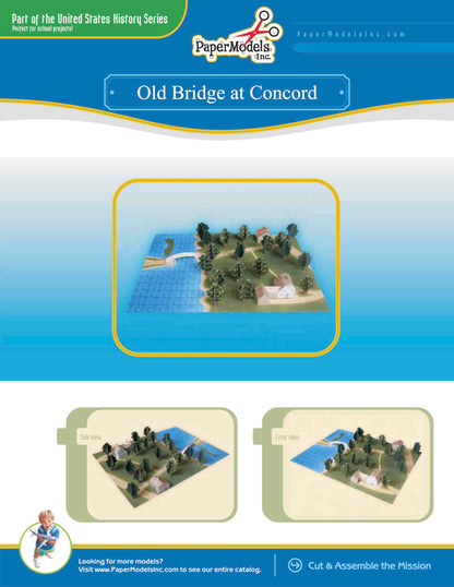 Bridge At Concord - Revolutionary War - Paper Model Kit