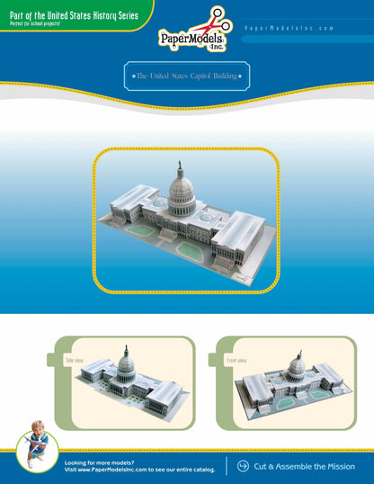 Capitol Building - Washington, D.C. - Paper Model Project Kit