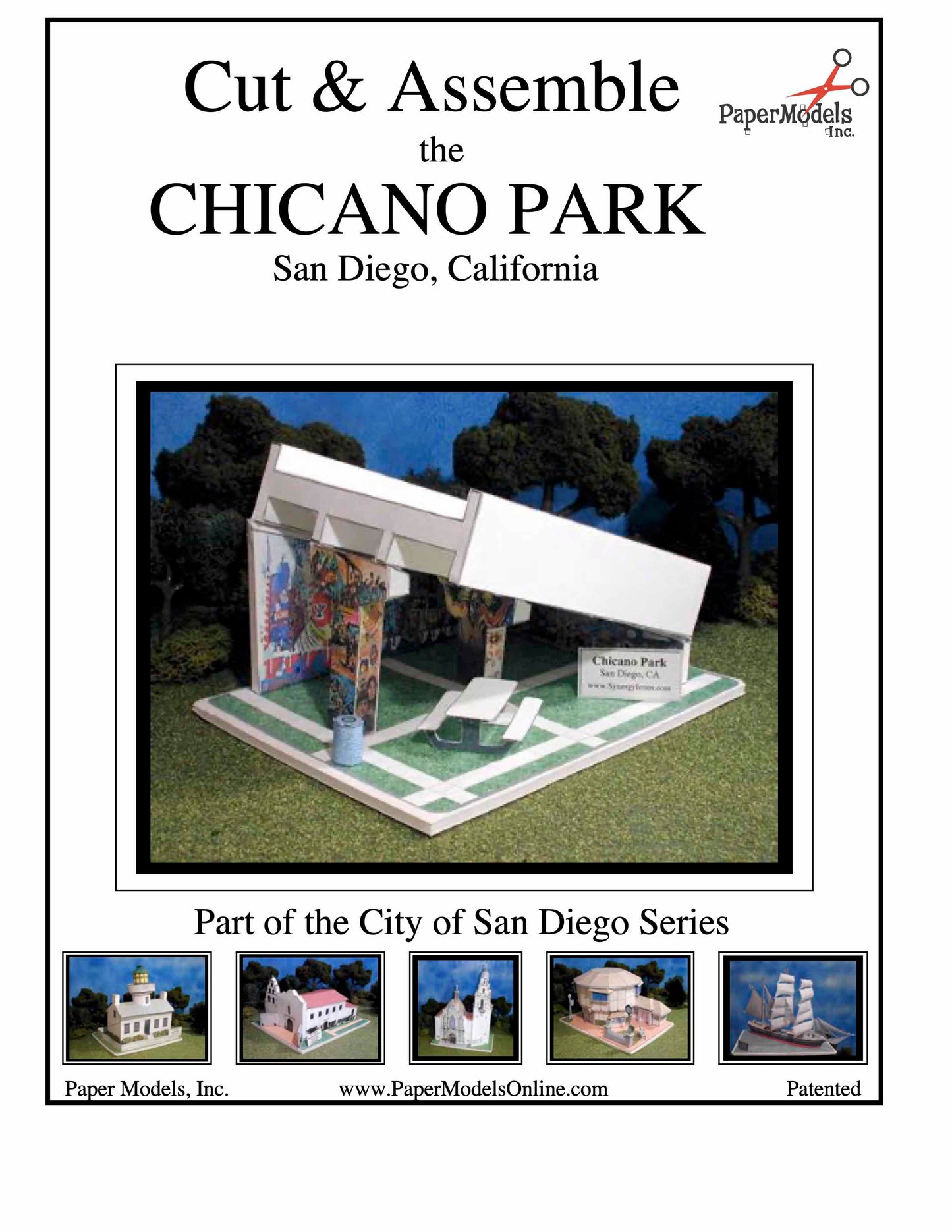 Chicano Park, San Diego - Photorealistic - Paper Model Project Kit